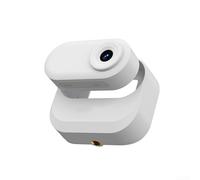 Caméra d'action panoramique 4K avec corps en ABS, design compact et léger pour moto et aventures en plein air, étui de charge magnétique (blanc)