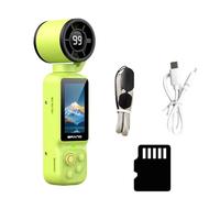 Caméra d'action portable 1080p avec écran de 5 cm avec ventilateur de refroidissement pour cyclisme, voyage, sport, objectif rotatif