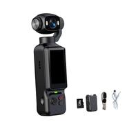 Caméra d'action portable 1080p avec objectif rotatif et écran avant, caméra de voyage de type C pour vidéo en plein air, poche, cyclisme, séquences quotidiennes