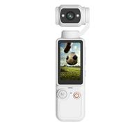 Caméra d'action Portable Q7, caméra de Poche avec Objectif Rotatif Flexible à 180° et éclairage d'appoint intégré pour Prises de Vue de Jour comme de Nuit, Batterie 2000mAh,White-136 * 34.6 * 31mm