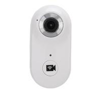 Caméra d'action pour Animaux de Compagnie, Objectif UHD des Images et des VidéOS Vives avec des Couleurs Riches, Base Magnétique, Caméra WiFi 1080P 2MP avec Clip Arrière (White)