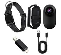Caméra d'action pour chats et chiens, collier réglable avec support à 360°, enregistrement vidéo HD, adaptateur OTG