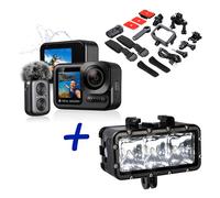 Caméra d'action Real Madrid 4K Action cam avec lampe LED