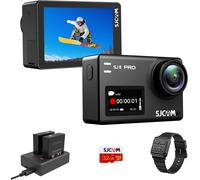 Caméra D'Action Sj8Pro 4K60Fps Touch Screen Caméra Sport Stabilisation 6 Axes Avec Carte Sd 32G Kit D'Accessoires Pour La Plongée,Le Ski,La Natation,La Conduite Et Le Cyclisme