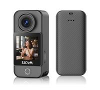 Caméra d'Action SJCAM C400 Pocket Vidéo 4K avec Stabilisation Gyroscopique 6 Axes Écran Tactile 1.3 Pouce Compacte 6.8×3.2×2.6cm Portable Autonomie 172 Min Étanche 30m avec Boîtier WiFi 5GHz Rapide ve