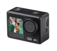Trevi Caméra d'action GO 2552 4K Wi‑Fi, double écran, étanche 30 m, 360°, microphone intégré