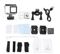 Camera d'action sportive View 1S 4K Ultra HD avec ecran tactile 2,35 pouces, etanche a 30 m et anti-vibrations (blanche)