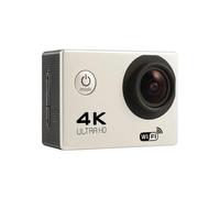 Caméra d'action Ultra HD 4K, 30fps/170D, Casque sous-Marin, étanche, écran 2.0 Pouces, télécommande WiFi, caméra vidéo de Sport go Pro(Silver)