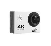 Caméra d'action Ultra HD 4K, 30fps/170D, Casque sous-Marin, étanche, écran 2.0 Pouces, télécommande WiFi, caméra vidéo de Sport go Pro(White)