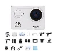 Caméra d'action Ultra HD 4K/30fps WiFi 2.0" Enregistrement vidéo de casque étanche sous-marin 170D H9 Caméras de sport extérieures originales, Silvery- No Card