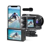 Caméra d'action Ultra HD 5K/30fps, écran 2.0 Pouces, WiFi, Vue à Distance, Mini caméra de Sport for Cyclisme et plongée en Plein air, DV