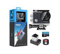 Caméra d'action V50 X avec carte mémoire microSDXC U3 de 64 Go