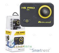 Caméra D'Action Vidéo 4K Originale Midland H5 Pro Wi-Fi + Étui Étanche