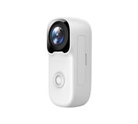 Caméra D'Action WiFi Ultra HD 4K avec Support Vélo, Dragonne, Etc. - Caméscope à Clip Dorsal pour Forces de L'Ordre en Extérieur - Blanc