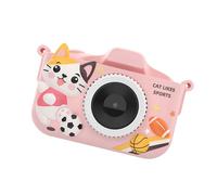 Caméra d'apprentissage interactive pour enfants - Jeux éducatifs intégrés - Écran de 5,1 cm - 28 cadres photo amusants - Silicone résistant aux chocs - Jouet en silicone ABS