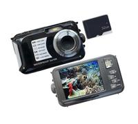 Caméra d'aventure imperméable 1080p pleine résolution avec transducteur 30 MP pour aventuriers Caméra de sport mince