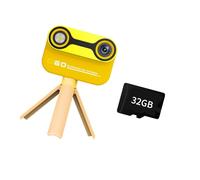 Caméra d'aventure sous-marine pour enfants, objectif 2600 W étanche, mémoire 32 Go, étanche à 3 mètres, zoom 10x, MP3