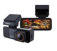 Caméra de Bord Caméra Embarquée 4K, Enregistreur Vidéo De Voiture, Vision Nocturne, Wi-FI Intégré, GPS, Double Objectif, Stationnement 24h/24 Dashcam Double caméra(B60P-10M RC,128G)
