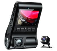 Caméra de bord portable avec détection de mouvement avant et arrière 1080p pour une installation facile et sécurisée