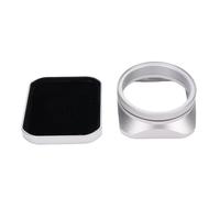 Caméra de Caméra Carrée Métallique Ombre avec Capuchon pour X100vi X100v X100f X100t X100s X70 Pas D'adaptateur Anneaux Nécessaires à la Finition du Revêtement Mat (Silver)