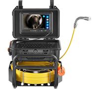 Caméra de canalisation SucceBuy, 230 pieds/70 m de long, caméra d'égout autonivelante avec émetteur 512 Hz, compteur de distance, écran 9 pouces, caméra HD 1080P Snake pour canalisations