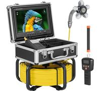 Caméra de canalisation SucceBuy avec localisation 512 Hz, 50 m de long, caméra d'inspection de canalisation autonivelante avec écran HD 1080P 9 pouces, zoom 36x, caméra de nettoyage de canalisations