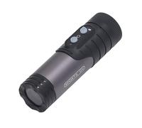 Caméra de Casque de Moto de Vélo, Caméra d'action de Sport HD 1080P Anti-secousse, Caméscope Grand Angle 120 ° avec Lampe de Poche et Support, Caméra Vidéo de Vélo, (Gris foncé)