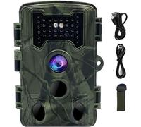 Caméra de Chasse 36MP 1080P HD Vision Nocturne 34pcs 940nm Infrarouge Invisible Piege LED Photographique Angle de Dtection 120°Vitesse de Dclenchement 0,3s Waterproof Ip66 for Monitoring