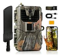 Caméra de chasse 4G 120MP 4K avec application, diffusion en direct 4K, service cloud GRATUIT, pièges photo pour la chasse, caméras de surveillance de la faune, vision nocturne HC900PRO EU Version