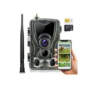 Caméra de Chasse 4G et 4K Compatible Android IOS Infrarouge Waterproof 30 MP + SD 256Go