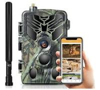Caméra de Chasse à Batterie 5000 Mah 4G 4K 30MP App Android iOs + 1 Batterie YONIS Vert G