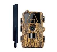 Caméra De Chasse Et De Suivi des Sentiers De Chasse 4G LTE, 60mp HD 8K, Contrôle par Application, Vision Nocturne, Piège Photo avec Carte SIM, Caméra Mobile sans Fil for La Faune Clair Facile