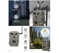 Caméra de chasse faune nocturne 5MP IP66 4G 1080P - Camouflage Nature - Portée 20m ¿ Angle 50°