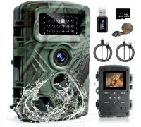 Camera de Chasse Nocturne,58MP 2.7K HD Caméra de Chasse,Invisible Infrarouge Vision Nocturne Animaux Piege Caméra Photographique,Camera Exterieur Étanche Grand Angle 120 °/IP66