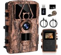 Camera de Chasse Nocturne,8K 60MP HD Caméra de Chasse,Invisible Infrarouge Vision Nocturne Animaux Piege Caméra Photographique,Camera Suiveuse Exterieur Étanche Angle 120 °