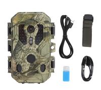 Caméra de Chasse Professionnelle IP66 étanche 4K sans Fil WiFi Vision Nocturne détection de Mouvement caméra de Surveillance de la Faune en Plein air Aventure matériau ABS écran