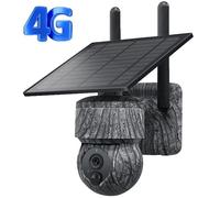 Caméra de chasse solaire, résolution 5MP, connectivité 4G, caméra 5MP EU 4G avec carte 128GB à ajouter