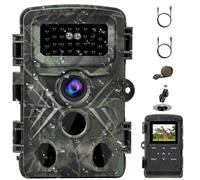 Caméra de Chasse Vision Nocturne Infrarouge Piege Photographique 2,7K 58MP | 120 ° Angle, Caméra de Surveillance avec IR LED, pour Observation des Animaux Exterieur, IP66 Étanche, 0,2s Dclenchement