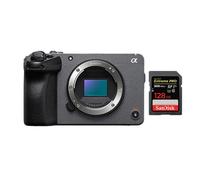 Caméra de cinéma numérique Sony FX30 + SanDisk 128 Go Extreme Pro SDXC UHS-II U3 300 Mo/s