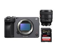 Camera de cinema plein format Sony FX3 Noir + FE 50 mm f 1.4 GM + SanDisk 256GB Extreme Pro SDXC UHS-II U3 V90 300MB/s G