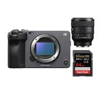 Camera de cinema plein format Sony FX3 Noir + FE 50 mm f 1.4 GM + SanDisk 64GB Extreme PRO UHS-II SDXC 300 MB/s G
