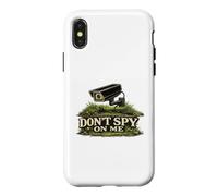 Caméra de confidentialité Humour de Surveillance drôle Don't Spy on Me Coque pour iPhone X/XS