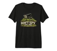 Caméra de confidentialité Humour de Surveillance drôle Don't Spy on Me T-Shirt Haut de Gamme