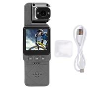 Caméra de Cyclisme de Poche Enregistreur vidéo de vélo Caméra d'action de Sport avec vidéo HD 1080P Rotative à 360 degrés Lumières de Remplissage intégrées pour Le Cyclisme (64G)