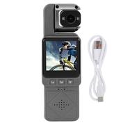 Caméra de Cyclisme de Poche Enregistreur vidéo de vélo Caméra d'action de Sport avec vidéo HD 1080P Rotative à 360 degrés Lumières de Remplissage intégrées pour Le Cyclisme (Pas de Carte)