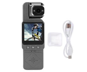 Caméra de Cyclisme de Poche Enregistreur vidéo de vélo Caméra d'action de Sport avec vidéo HD 1080P Rotative à 360 degrés Lumières de Remplissage intégrées pour Le Cyclisme (64G)