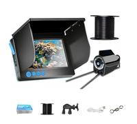 Caméra de détection de Poissons Portable, étanche IP65, caméra de pêche sous-Marine avec écran IPS de 5 Pouces, 6 lumières infrarouges LED IR, caméra de pêche sur Glace pour Glace, lac et Bateau