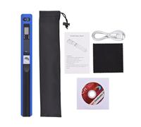 Caméra de Documents Scanner de Documents Portable, Mini Scanner de Documents Portable, Scanner de Livres A4 Format JPG et PDF 300/600/900 DPI Écran LCD Type-c pour l'enseignement à Distance(Blauw)