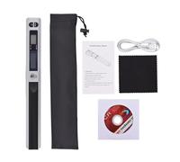 Caméra de Documents Scanner de Documents Portable, Mini Scanner de Documents Portable, Scanner de Livres A4 Format JPG et PDF 300/600/900 DPI Écran LCD Type-c pour l'enseignement à Distance(Silver)