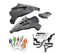 Caméra de feu Stop pour Kawasaki pour Z900 2020-2024 Carénage Inférieur Couvercle De Capot Cadre De Carrosserie Panneau Latéral Accessoires Caméra de Recul Vision Nocturne(Look de Fibre de Carbone)